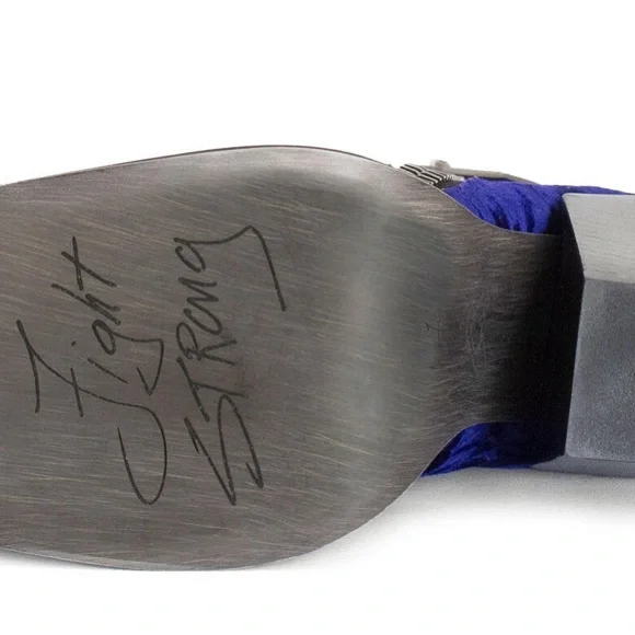 The Stand Up Dietrich - Blue Velvet Ankle Boots - Picture 4 of 4